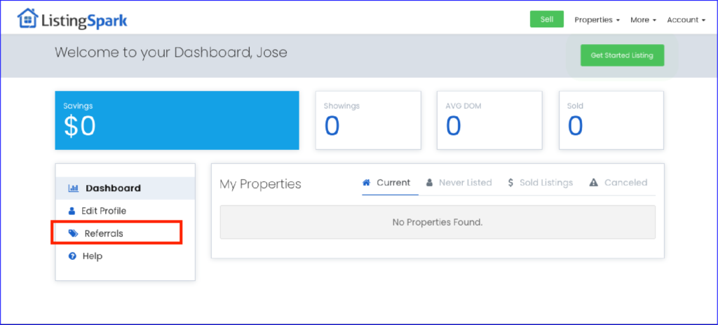 ListingSpark Dashboard